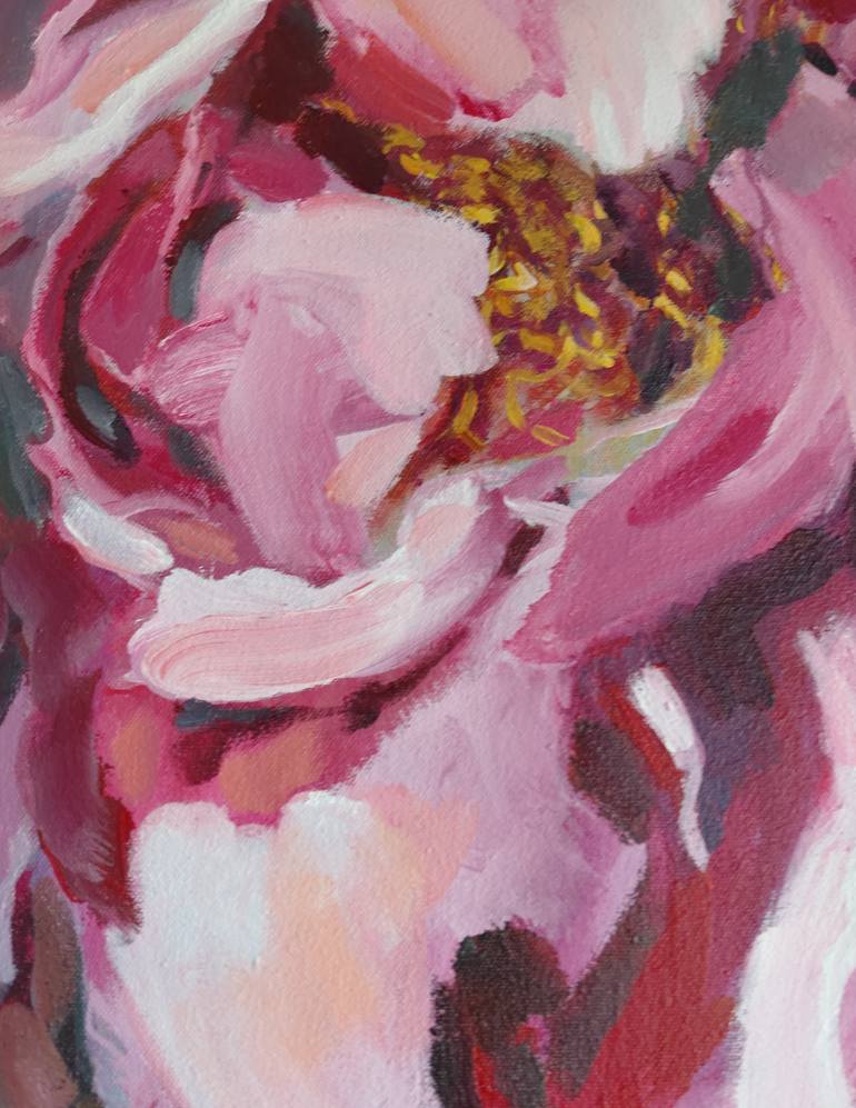 Original Expressionism Floral Painting by Anyck Alvarez Kerloch