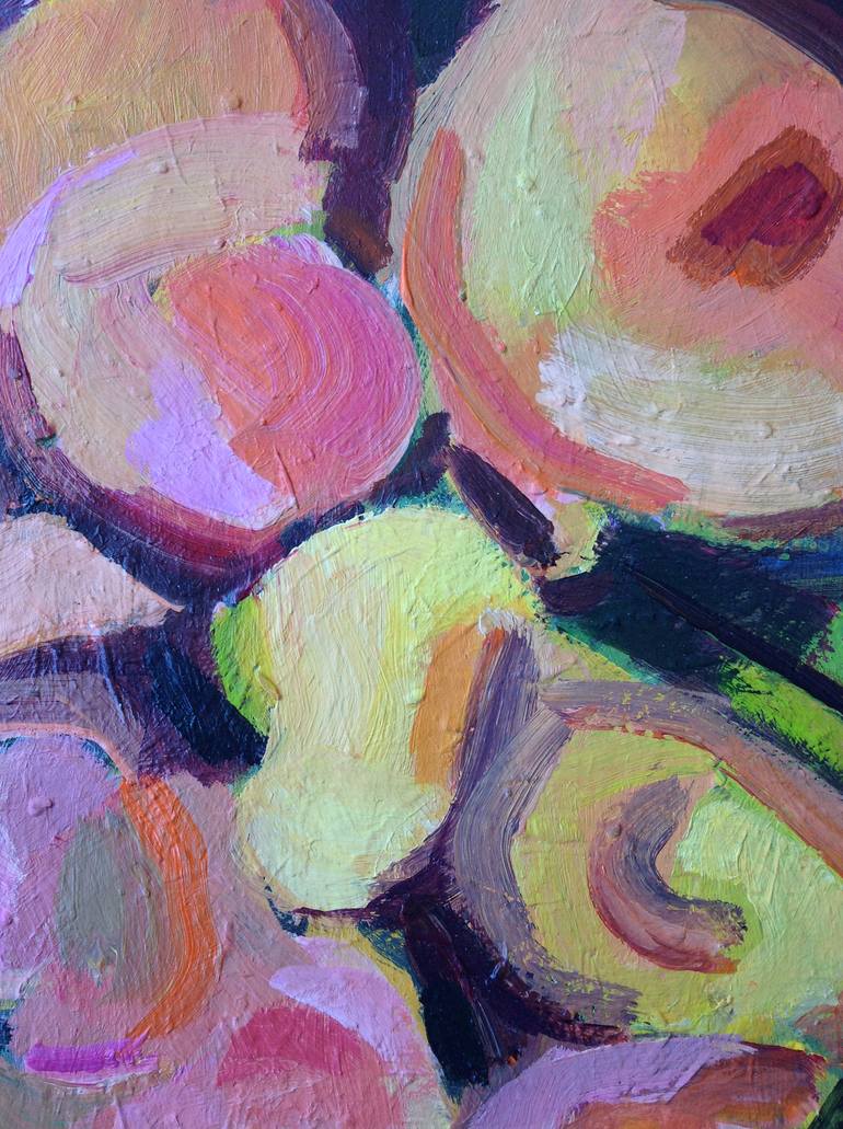 Original Abstract Expressionism Floral Painting by Anyck Alvarez Kerloch