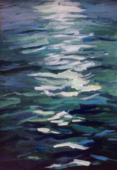 Original Expressionism Seascape Paintings by Anyck Alvarez Kerloch