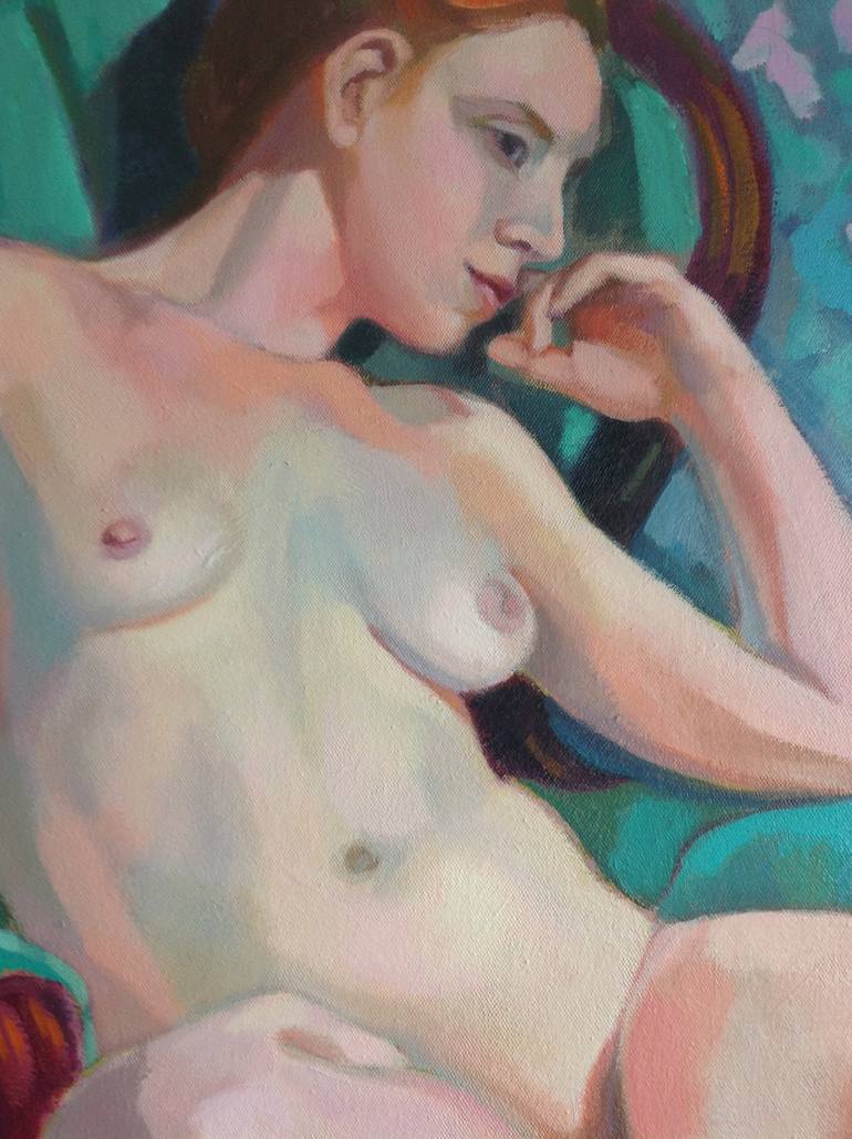 Original Nude Painting by Anyck Alvarez Kerloch
