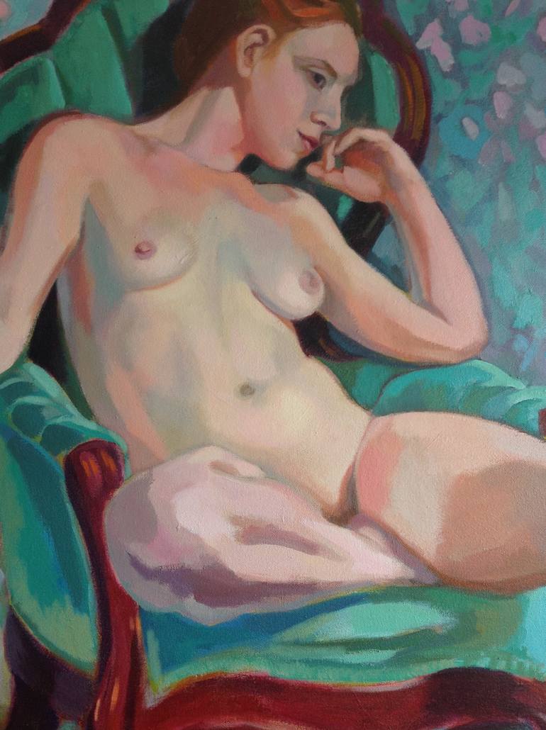 Original Nude Painting by Anyck Alvarez Kerloch