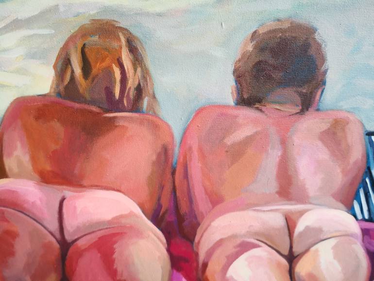 Original Contemporary Nude Painting by Anyck Alvarez Kerloch