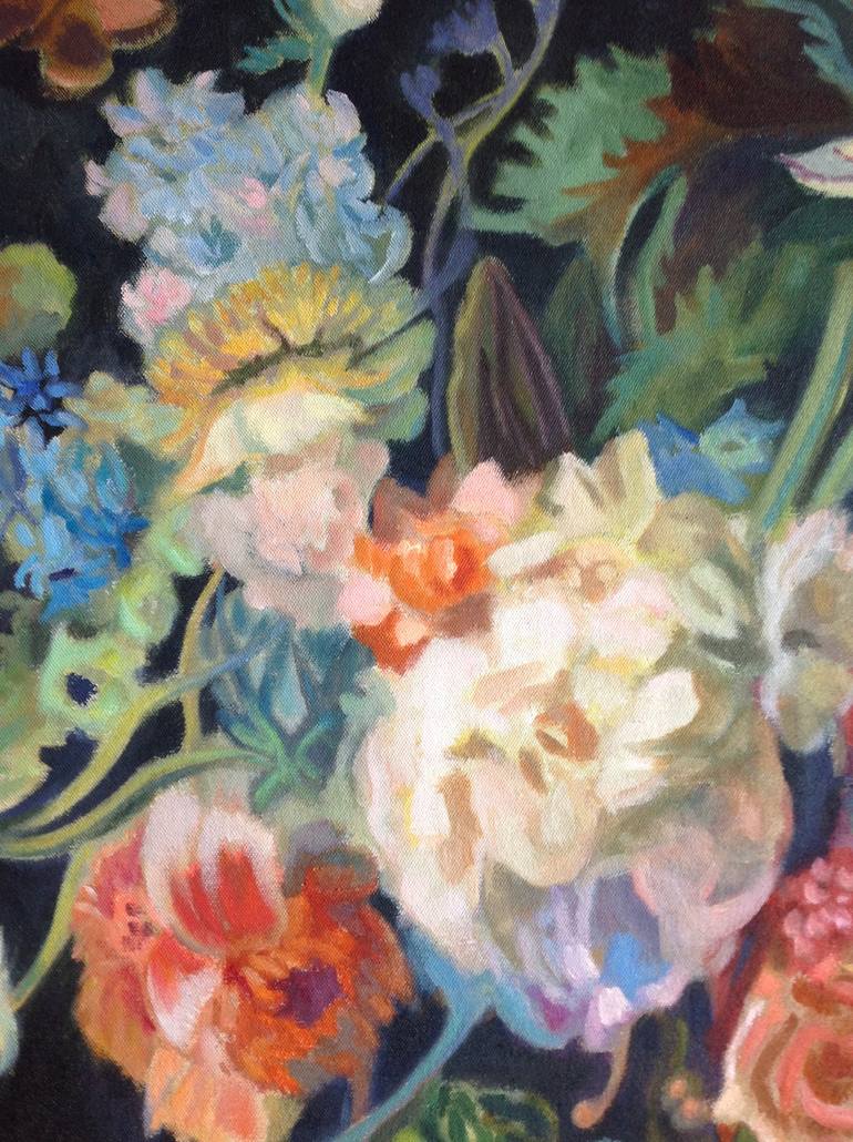 Original Expressionism Floral Painting by Anyck Alvarez Kerloch