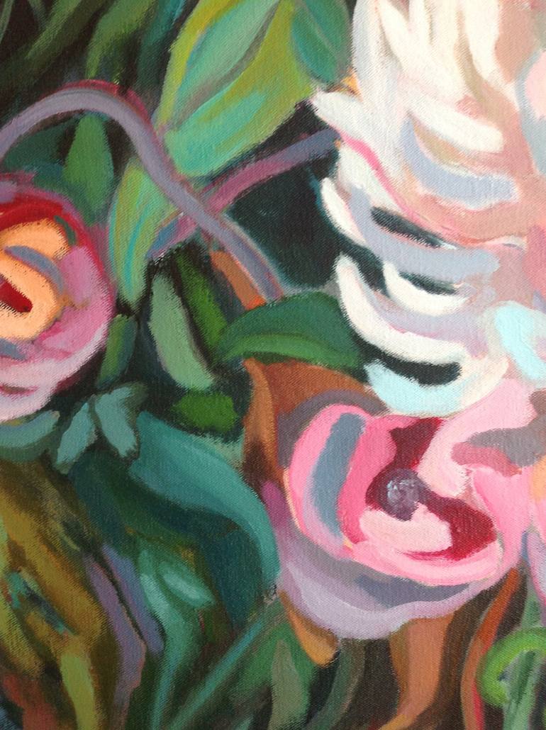 Original Expressionism Floral Painting by Anyck Alvarez Kerloch