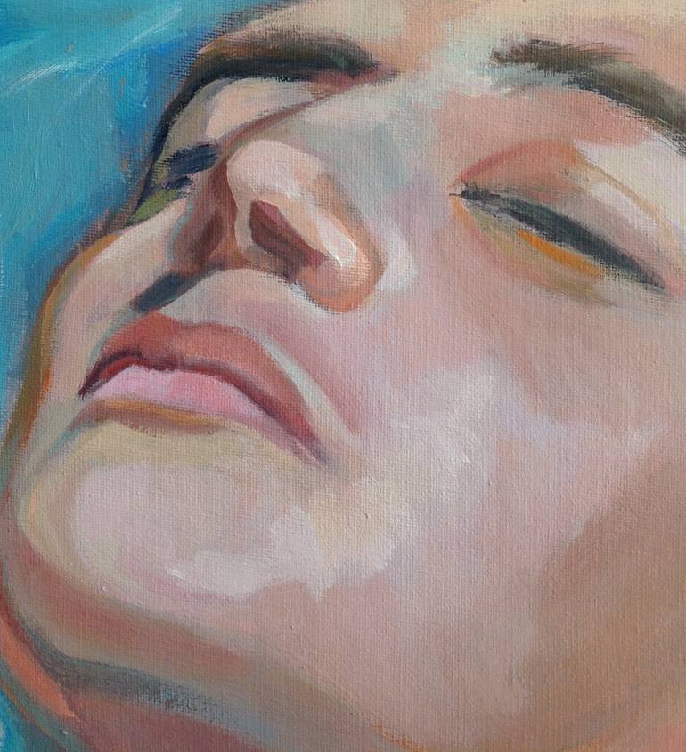 Original Expressionism People Painting by Anyck Alvarez Kerloch