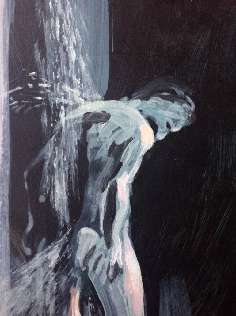 Original Contemporary Nude Painting by Anyck Alvarez Kerloch