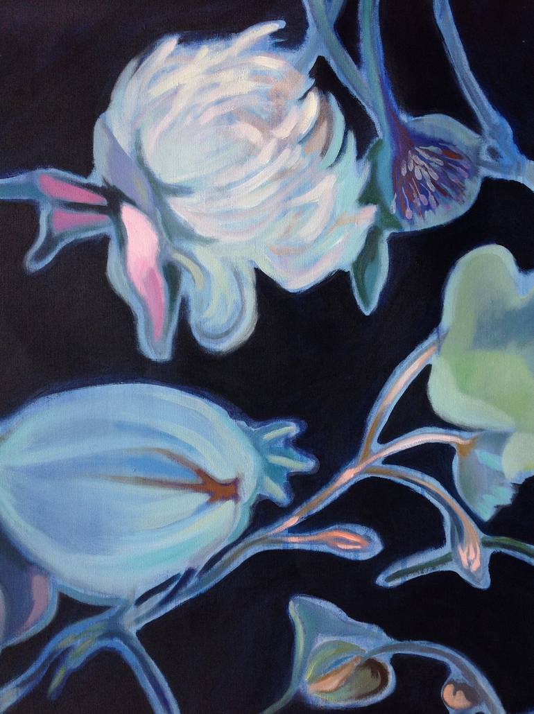 Original Floral Painting by Anyck Alvarez Kerloch