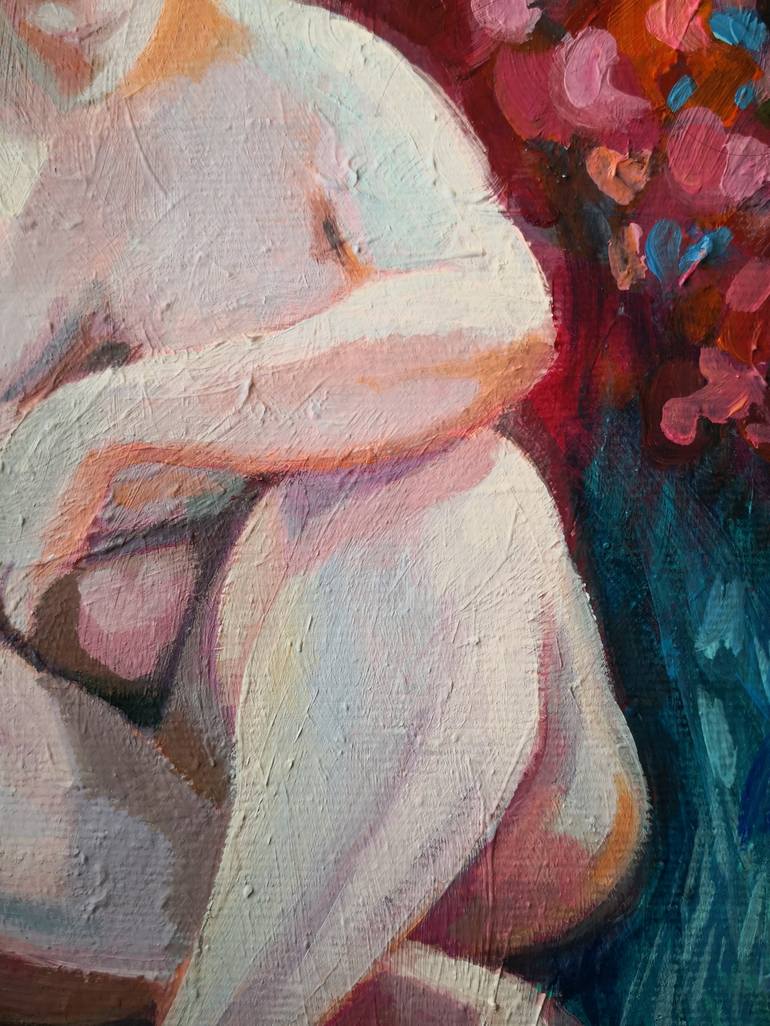 Original Nude Painting by Anyck Alvarez Kerloch