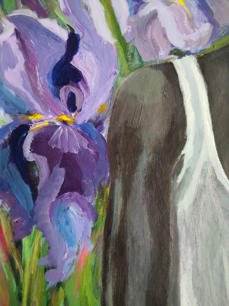 Original Expressionism People Painting by Anyck Alvarez Kerloch
