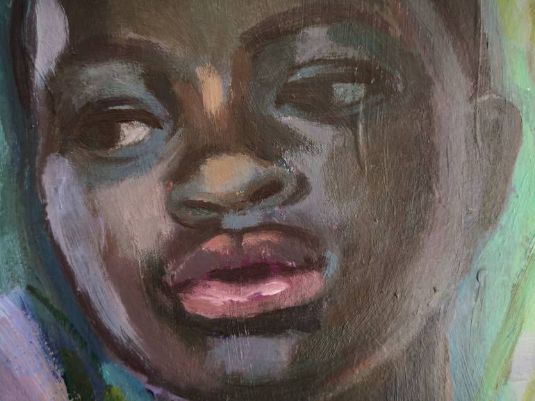 Original Expressionism People Painting by Anyck Alvarez Kerloch