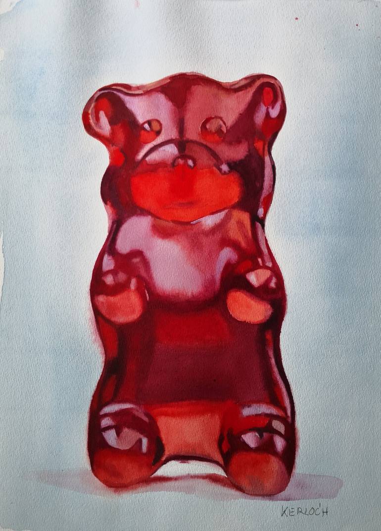 Cartoon Gummy Bear Metal Prints for Sale