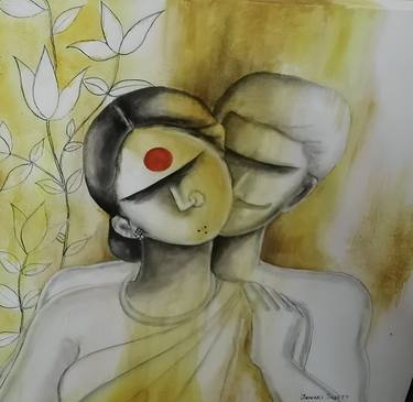 Original Contemporary People Paintings by Janaki Injety