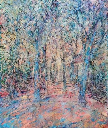 Original Impressionism Tree Paintings by Lana Lazar