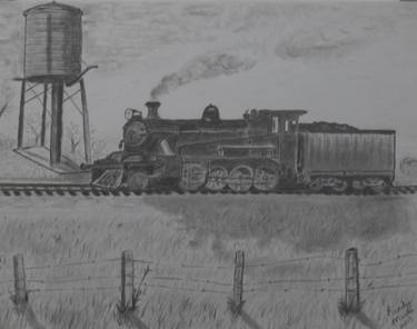 Print of Conceptual Train Drawings by Randy Maske