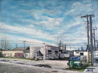 Original Street Art Landscape Paintings by Jay Mason