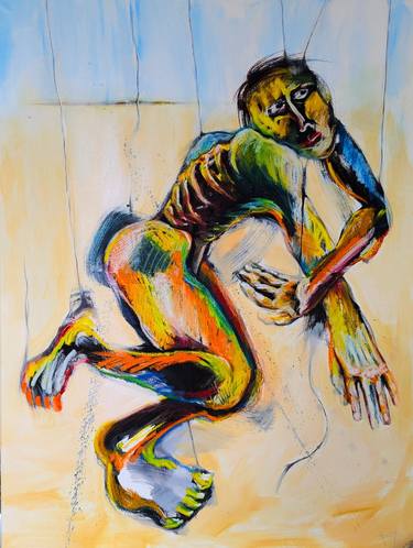 Original Contemporary Men Painting by Robert Post