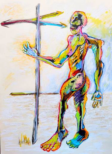 Original Figurative People Mixed Media by Robert Post