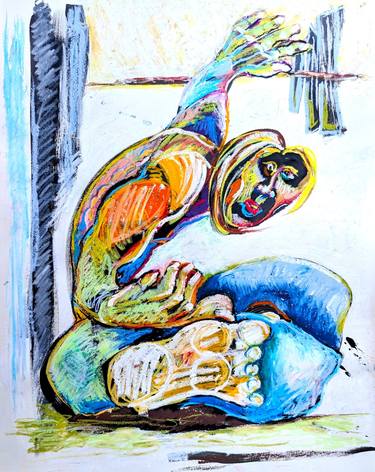 Original Contemporary People Mixed Media by Robert Post