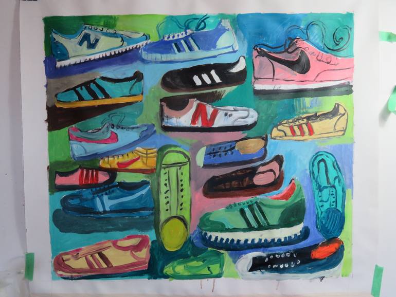 Original Pop Art Fashion Painting by Stephen Abela