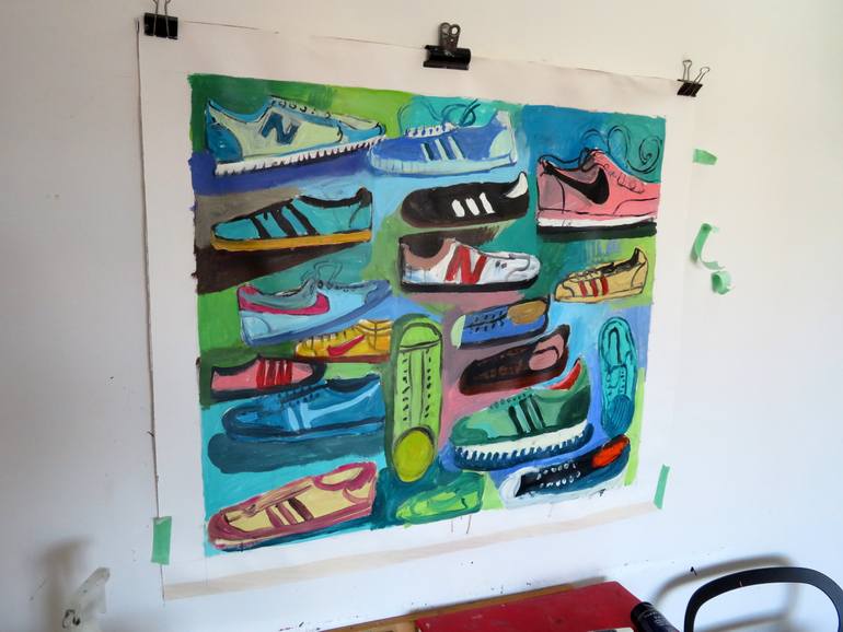 Original Pop Art Fashion Painting by Stephen Abela