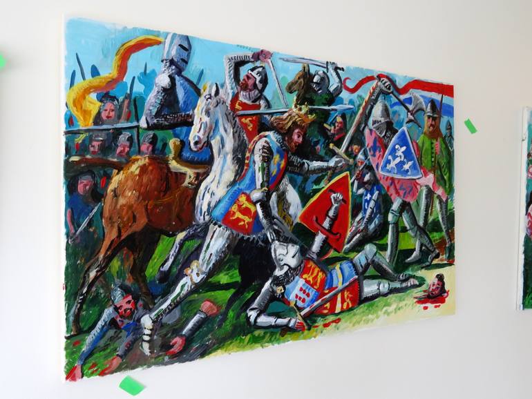 Original Baroque People Painting by Stephen Abela