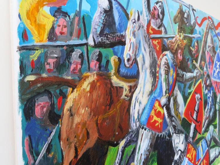 Original Baroque People Painting by Stephen Abela