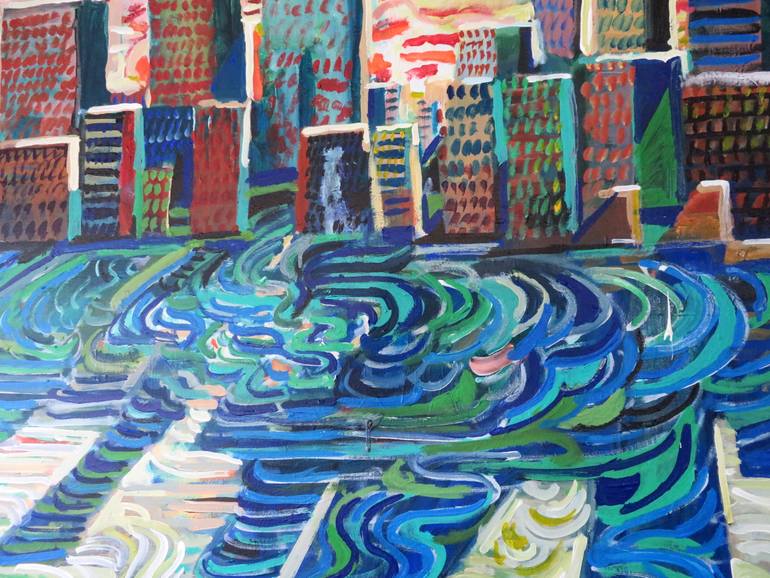 Original Abstract Landscape Painting by Stephen Abela