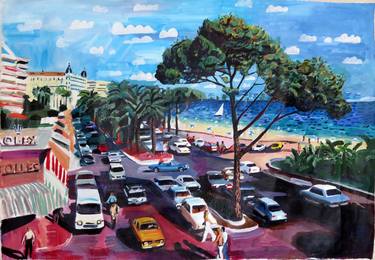 Print of Figurative Cities Paintings by Stephen Abela
