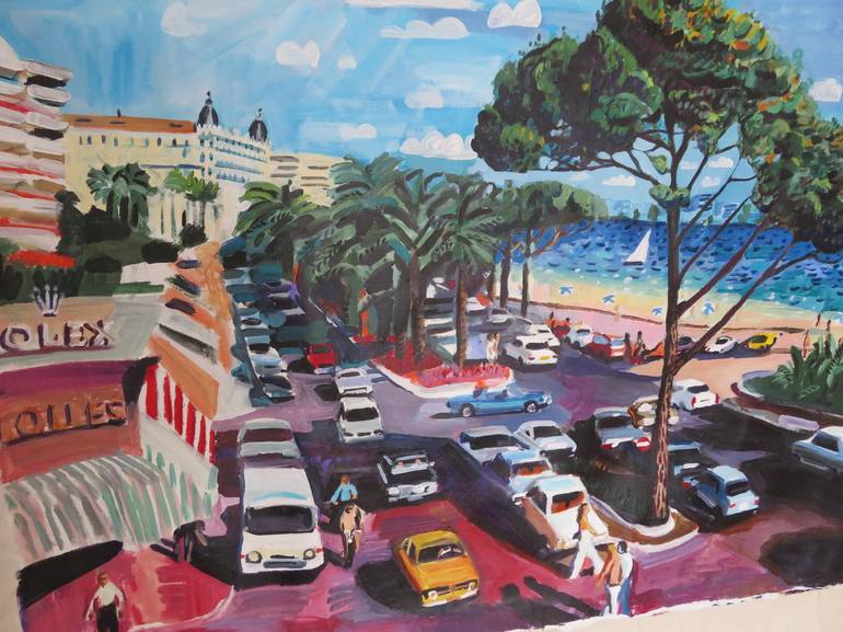 Original Figurative Cities Painting by Stephen Abela