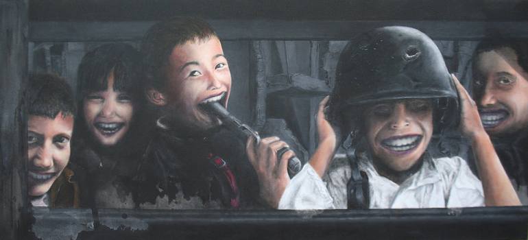 Original Figurative People Paintings by Arie Onnink