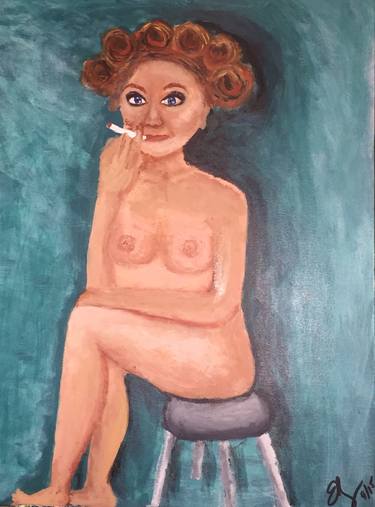 Original Nude Painting by Erin Rettig