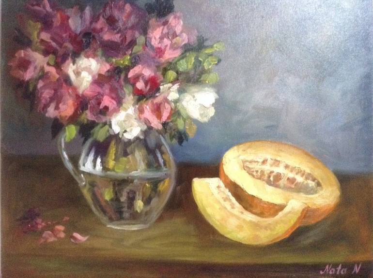 Original Fine Art Still Life Painting by Nata New