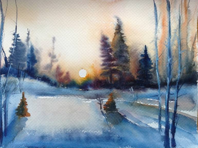 Original Documentary Landscape Painting by Nata New