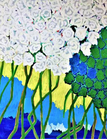 Original Abstract Floral Paintings by David Morsman