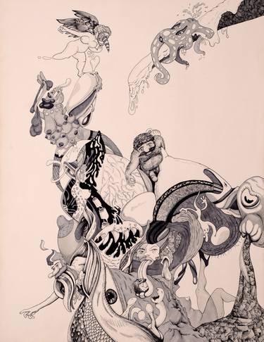 Original Erotic Drawings by Răzvan Anghelache