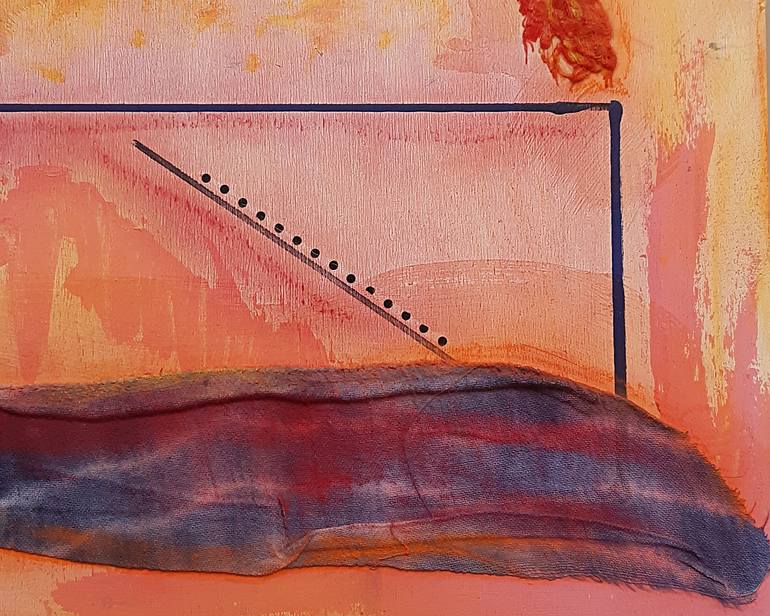 Original Abstract Expressionism Abstract Collage by Anda Marcu