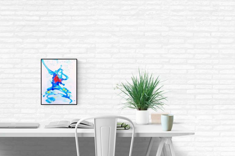 Original Abstract People Painting by Anda Marcu