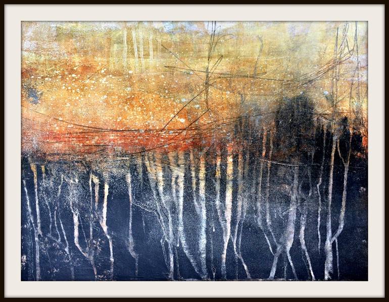 Original Abstract Expressionism Abstract Painting by Judy Jacobs