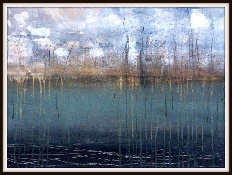 Original Abstract Water Painting by Judy Jacobs