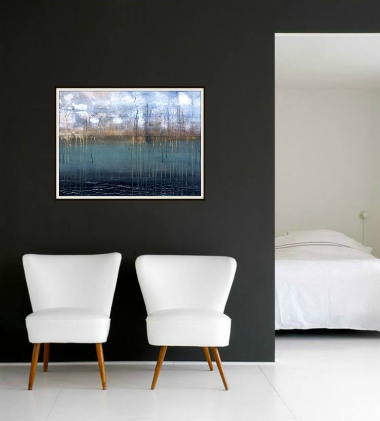 Original Abstract Water Painting by Judy Jacobs