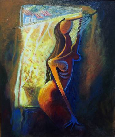 Original Surrealism Nude Paintings by Rigo Rivas