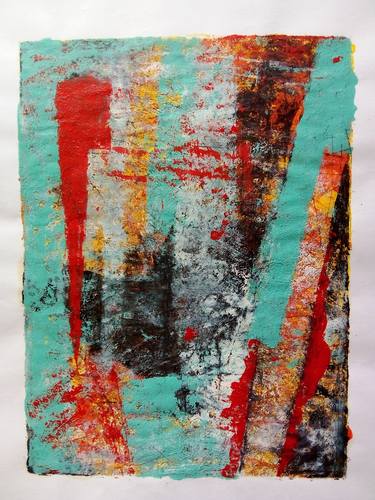 Original Abstract Expressionism Abstract Painting by Ilario Massetti