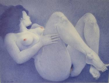 Original Figurative Erotic Drawings by Ilario Massetti