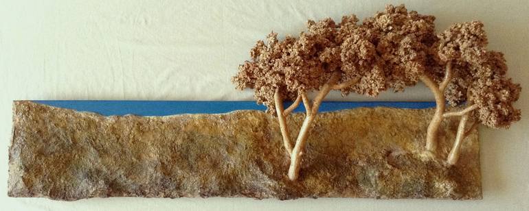 Original Figurative Landscape Sculpture by Ilario Massetti