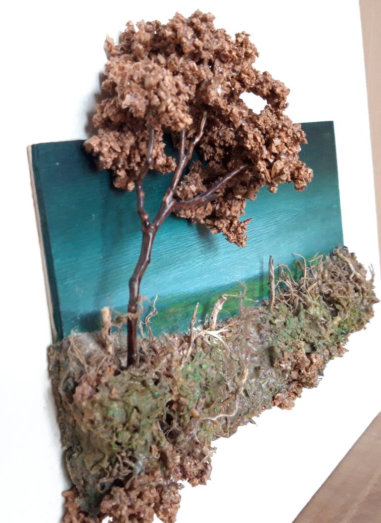 Original Figurative Landscape Sculpture by Ilario Massetti