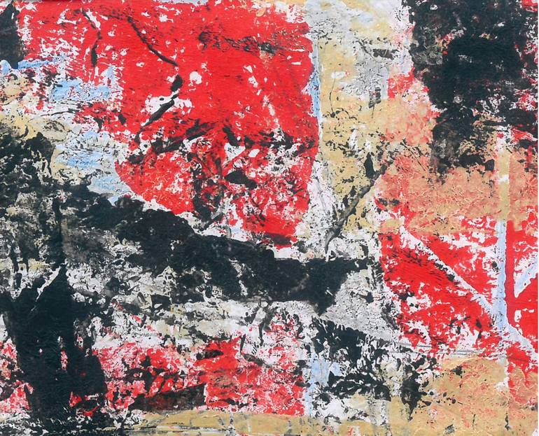 Original Abstract Expressionism Abstract Painting by Ilario Massetti