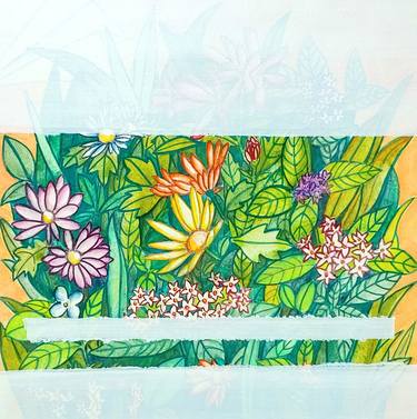 Print of Minimalism Floral Drawings by Eunmee Kim