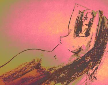 Print of Fine Art Nude Mixed Media by Natasha Marinoha