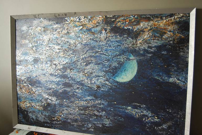 Original Fine Art Outer Space Painting by Natasha Marinoha
