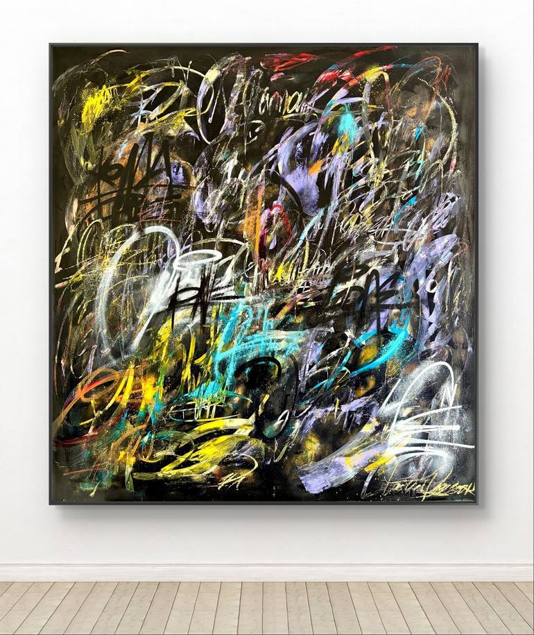 Original Abstract Expressionism Abstract Painting by Laurent  Proneur